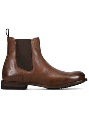 Frye Boots Sz 9.5 Tyler Flex Men's Brown Leather Chelsea Boot